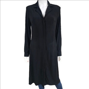 Shape FX By Newport News Long Sleeve Button Down Long Sleeve Duster Size M